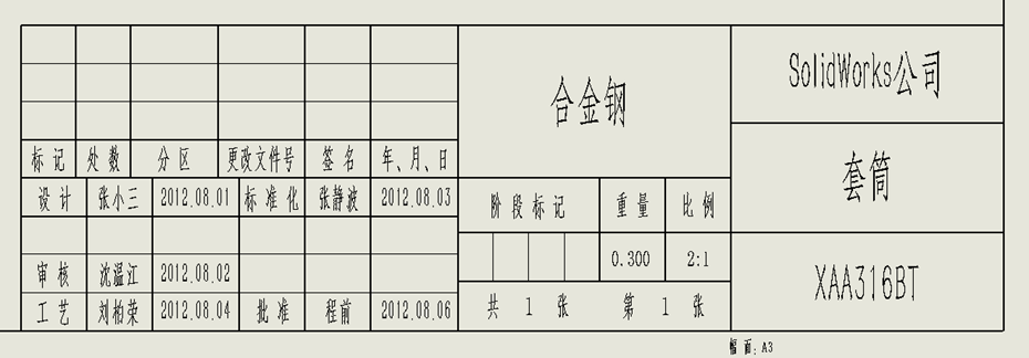SolidWorks 如何使用图纸格式？