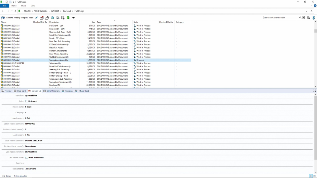 SOLIDWORKS 2024 新增功能之PDM一览表