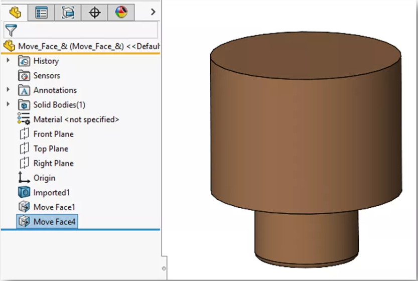 关于SolidWorks快速提升效率的小工具 | 移动面和删除面